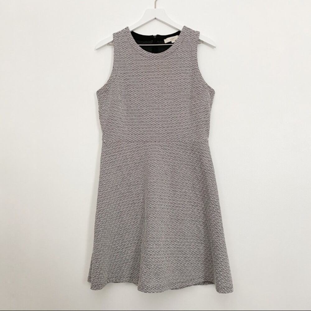 LOFT Geometric Print Dress